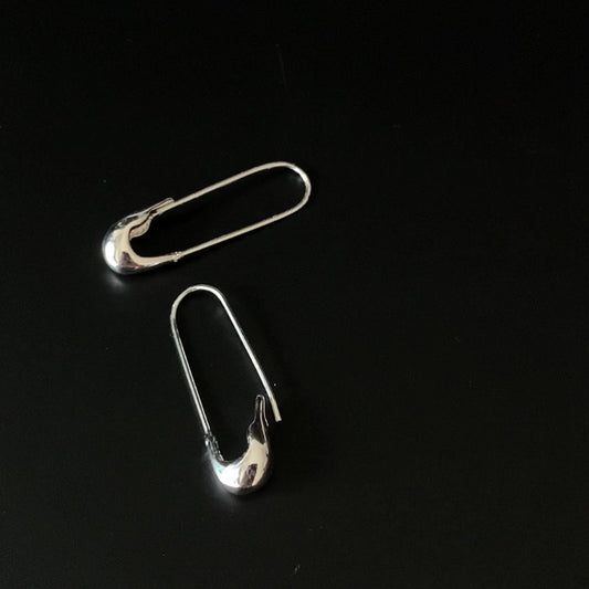 Silver Pin Earrings