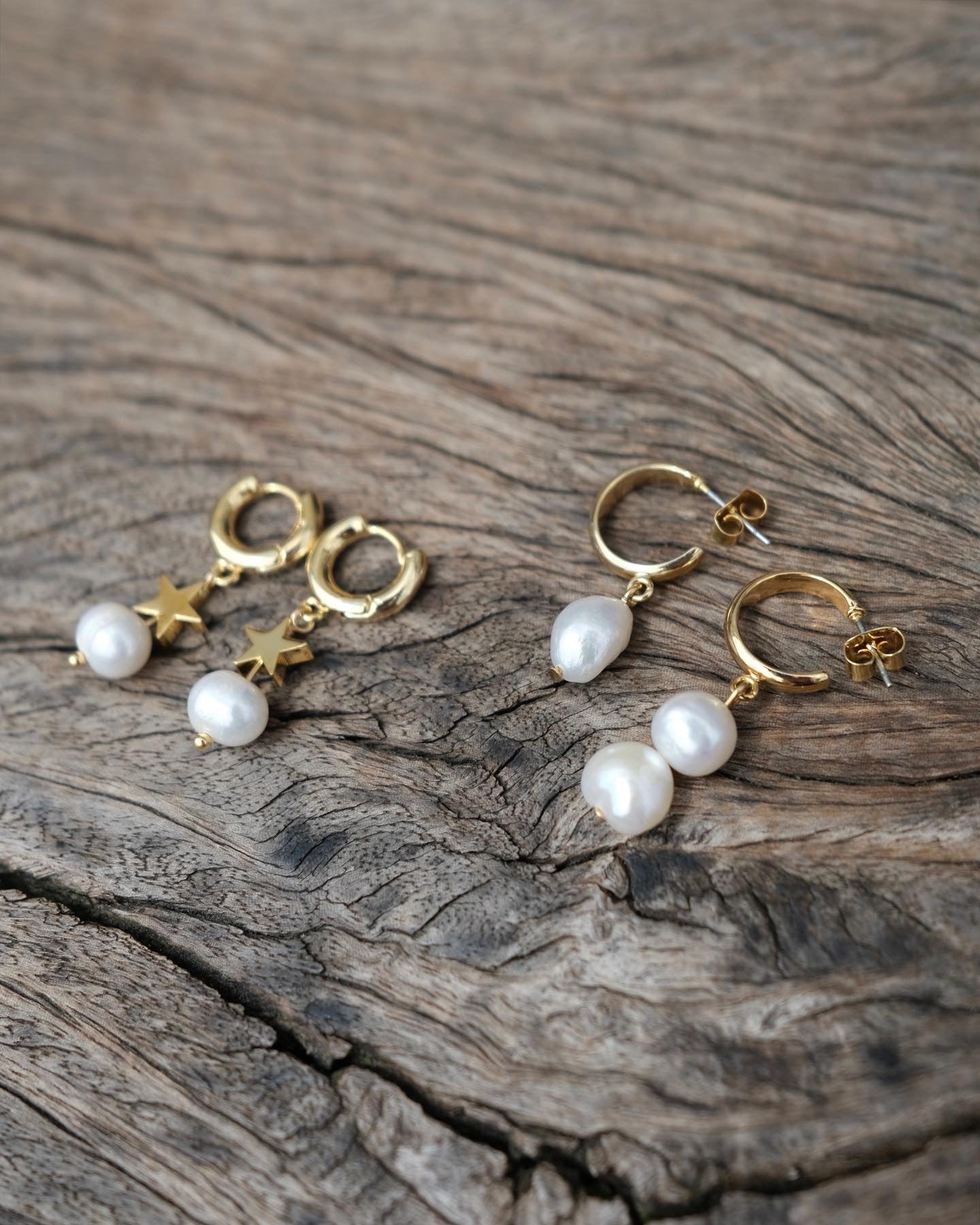 Star Pearl Earrings