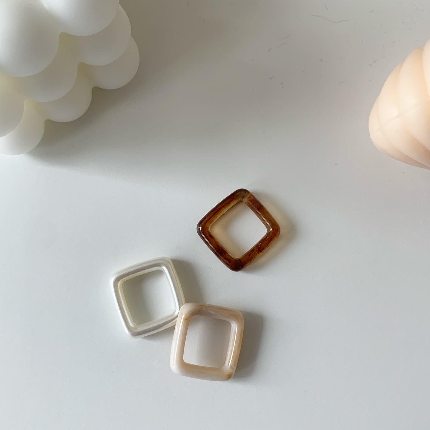 Square Resin Ring