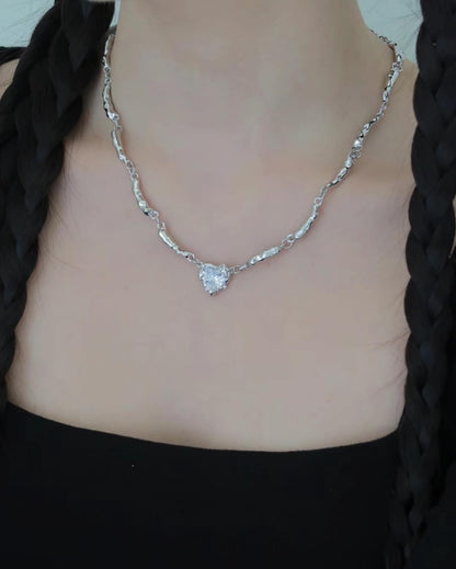 Bone Heart Necklace