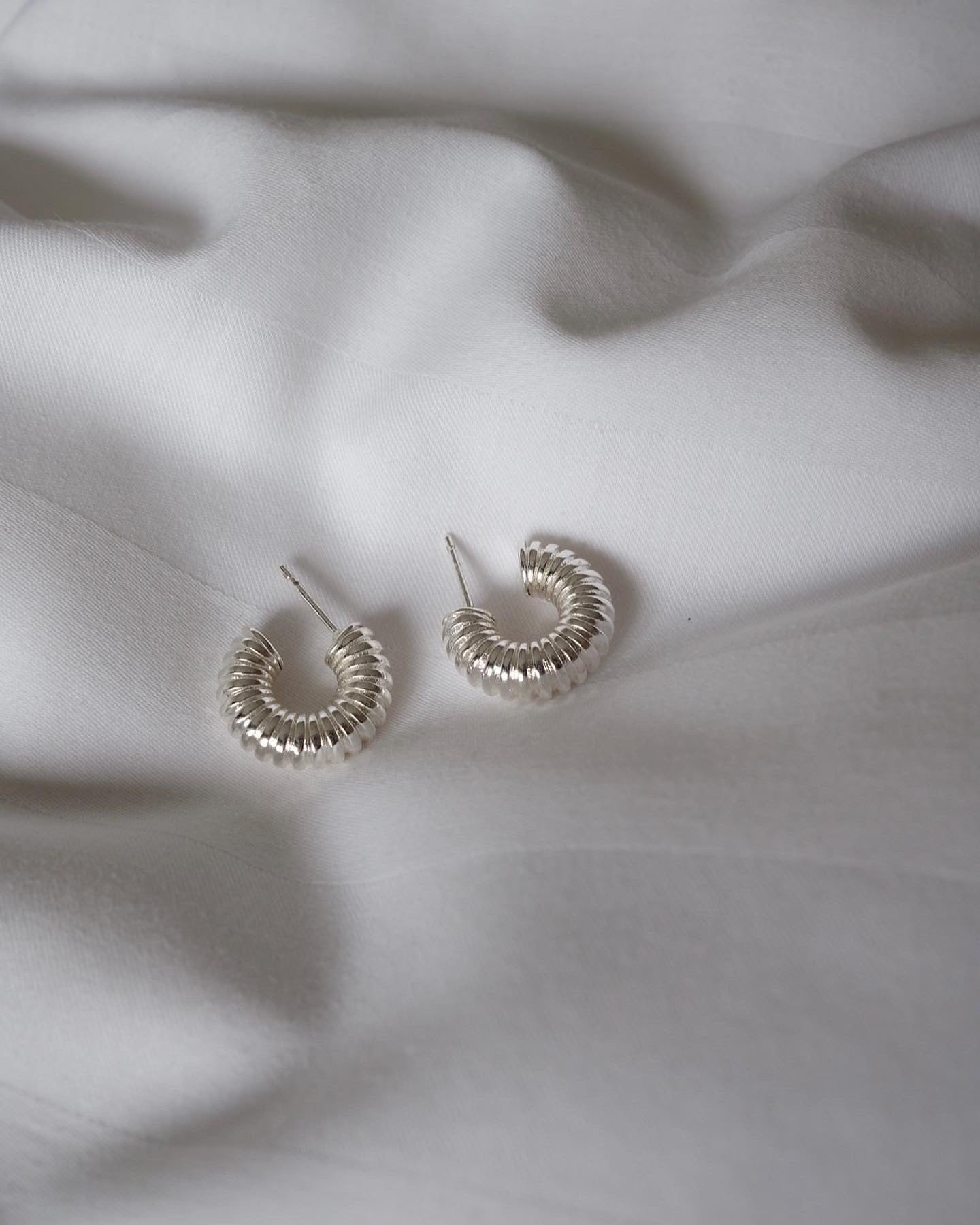 Silver Tube Earrings