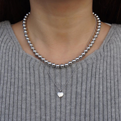 Heart Bead Necklace Set