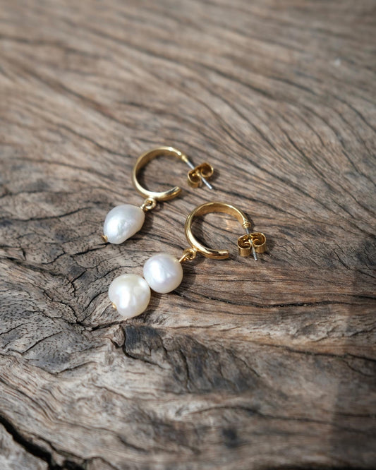 Opposite Pearl Earrings