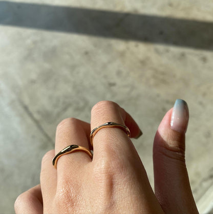 Daily wave Ring set