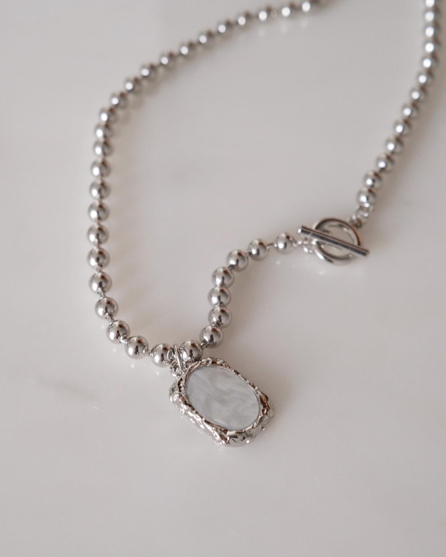 Marble Mirror Necklace