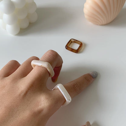 Square Resin Ring