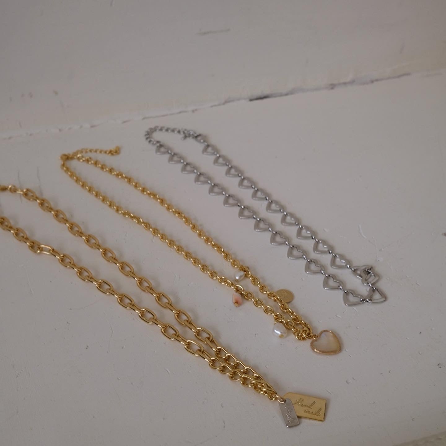 Bold Gold Tag Necklace