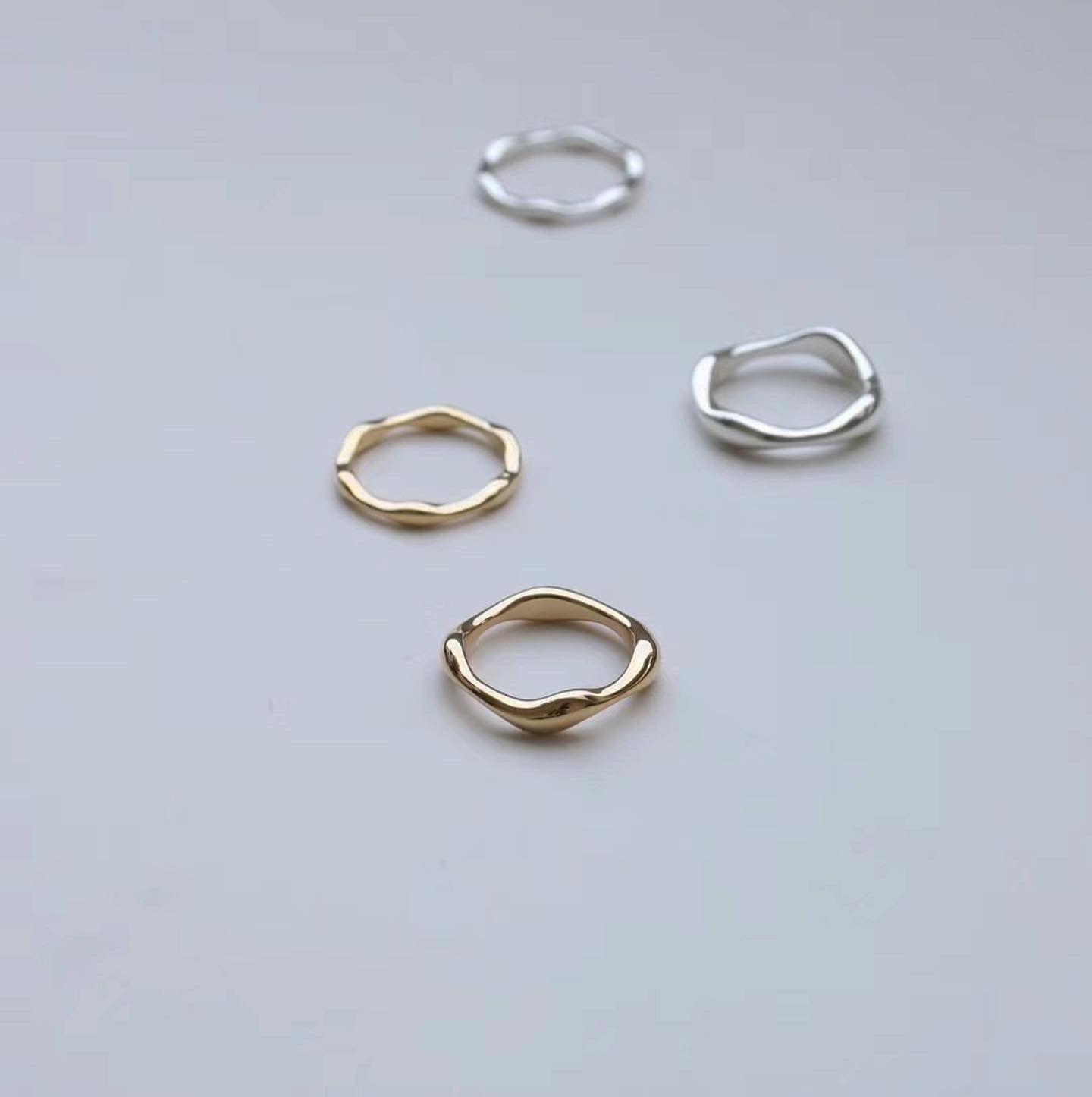 Daily wave Ring set