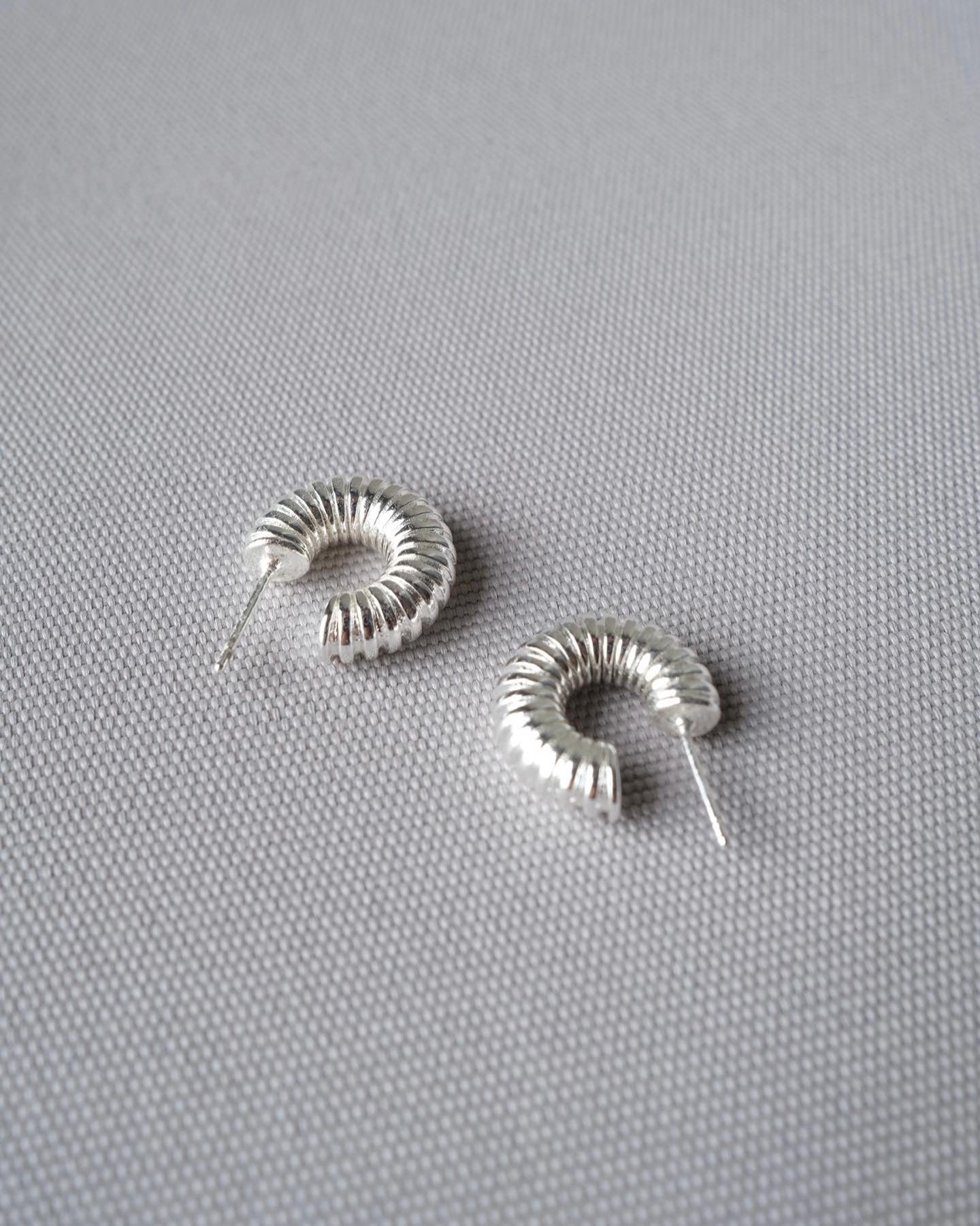 Silver Tube Earrings