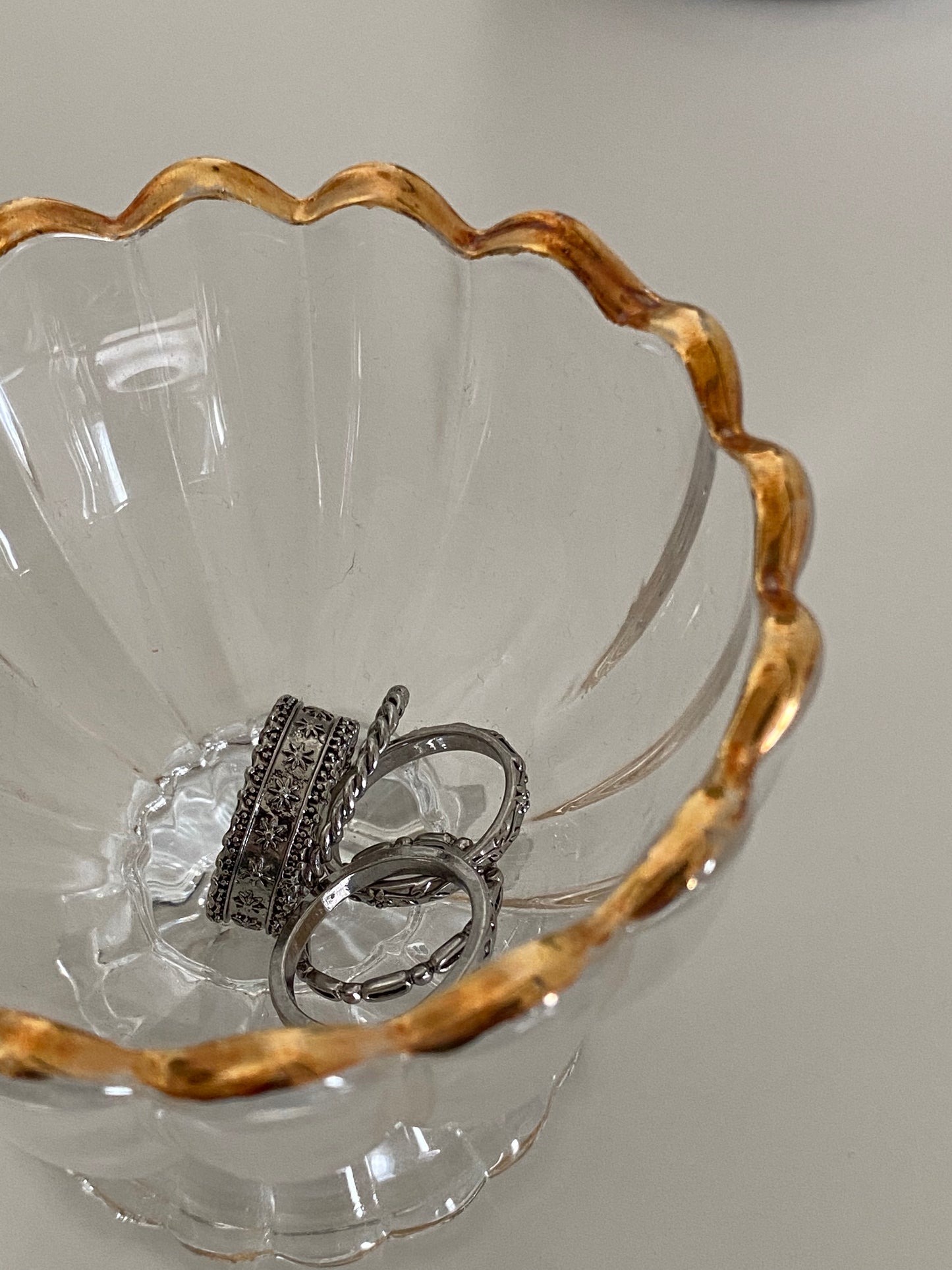 Vintage Floral Ring Set