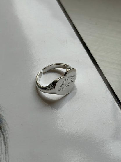 S925 Expectation Future Bold Ring