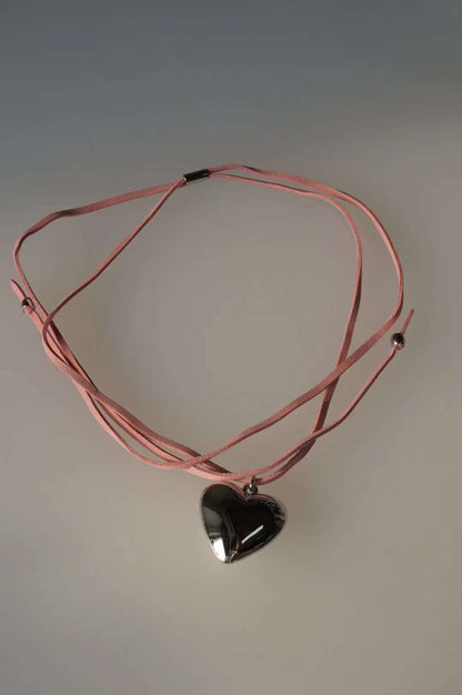 Ribbon Heart Necklace