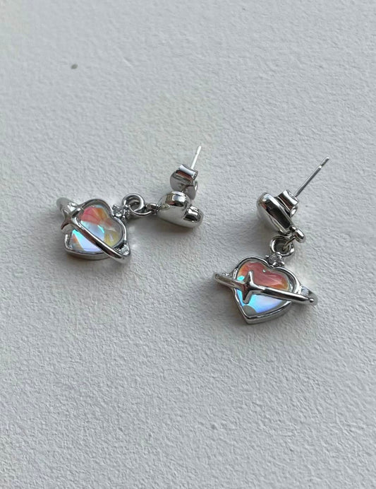 Y2K Heart Galaxy Earrings