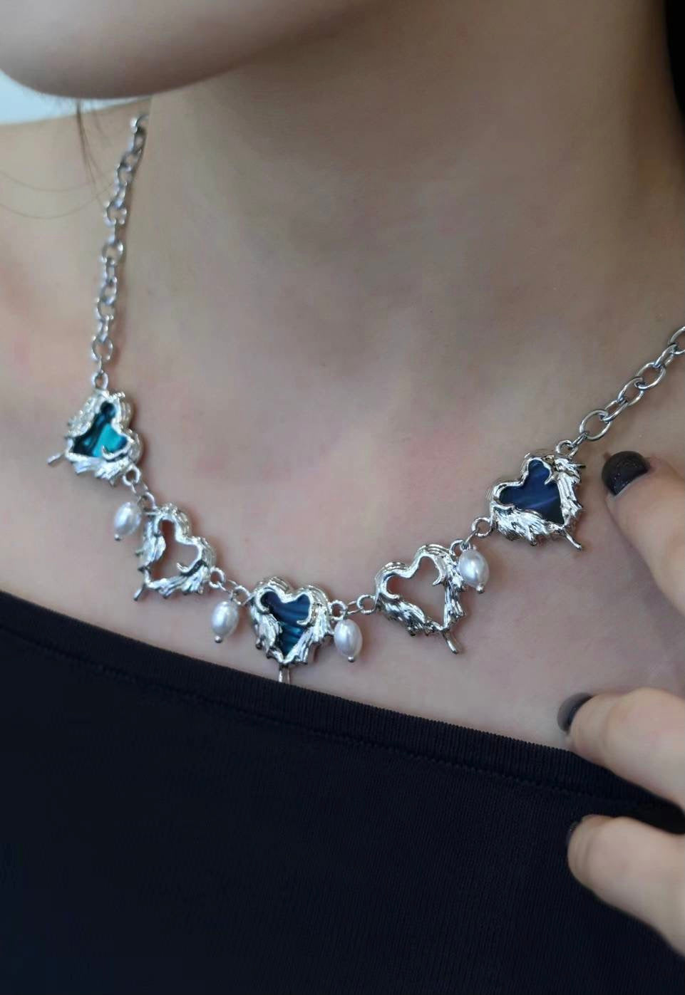 Y2K Heart Necklace