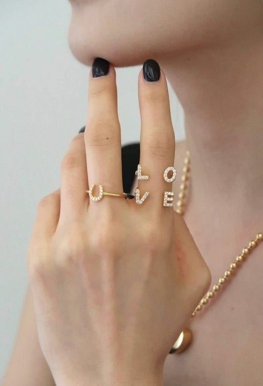 Gold Love Ring