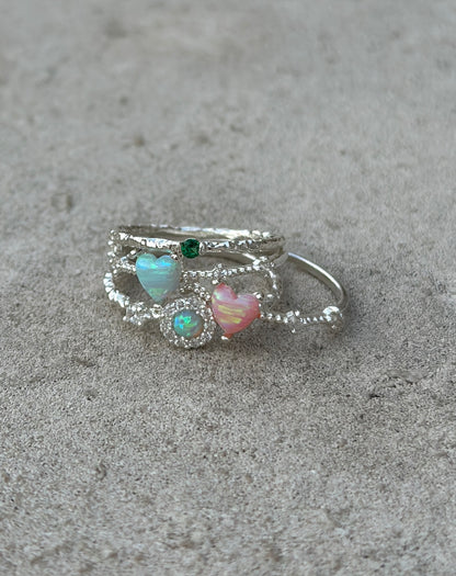 S925 Oval Opal Ring