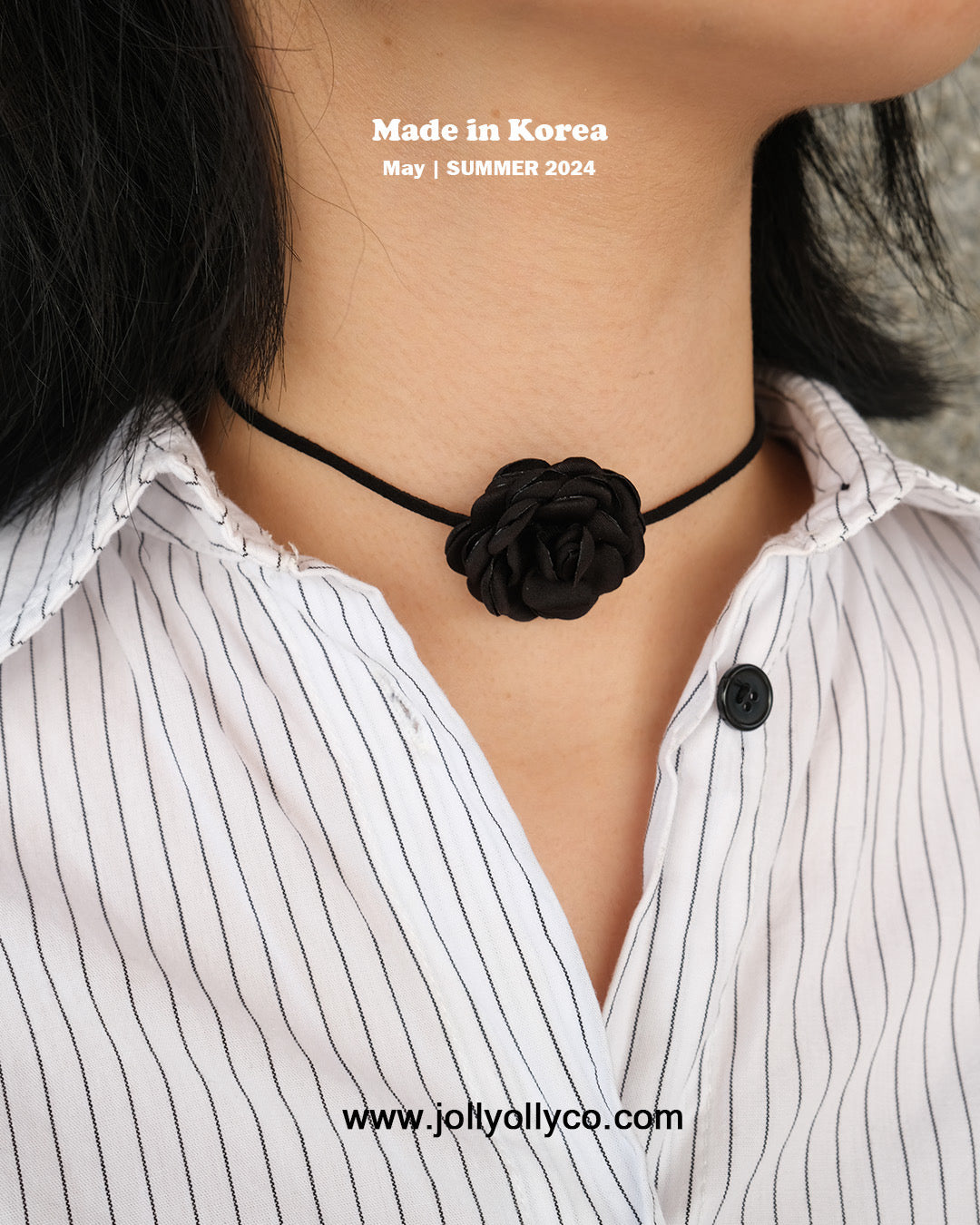 Ribbon Flower Necklace