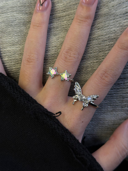 Y2K Butterfly Ring