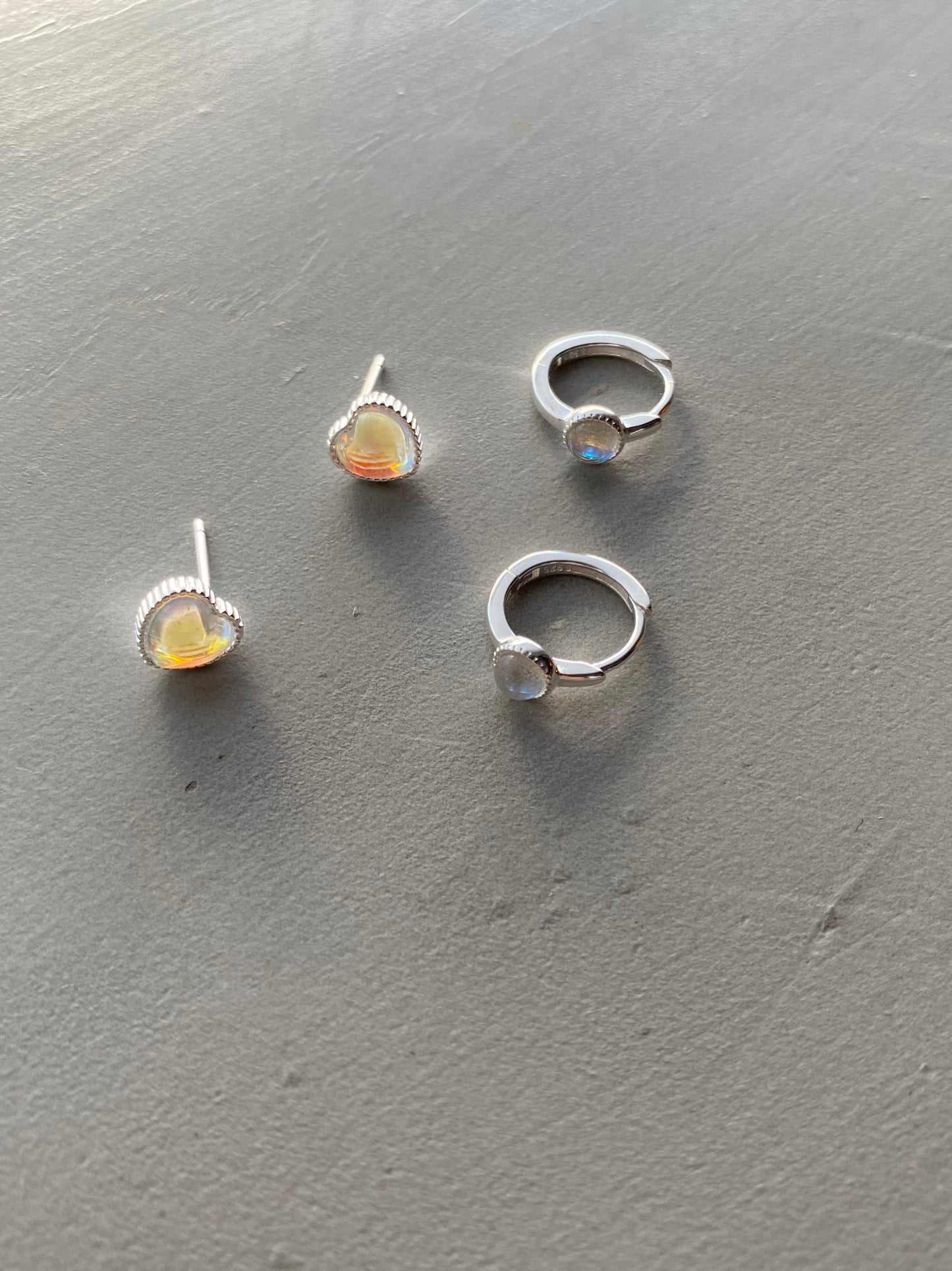 S925 Moonstone Earrings