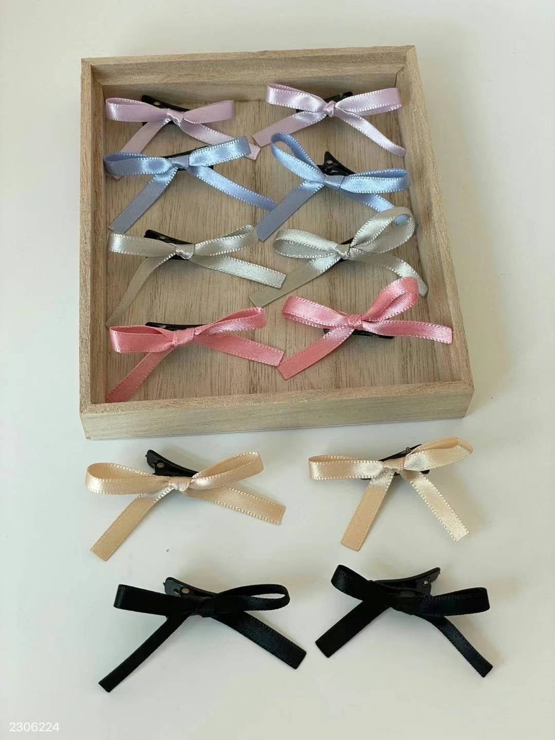 Ballet Girl Ribbon hairclip set