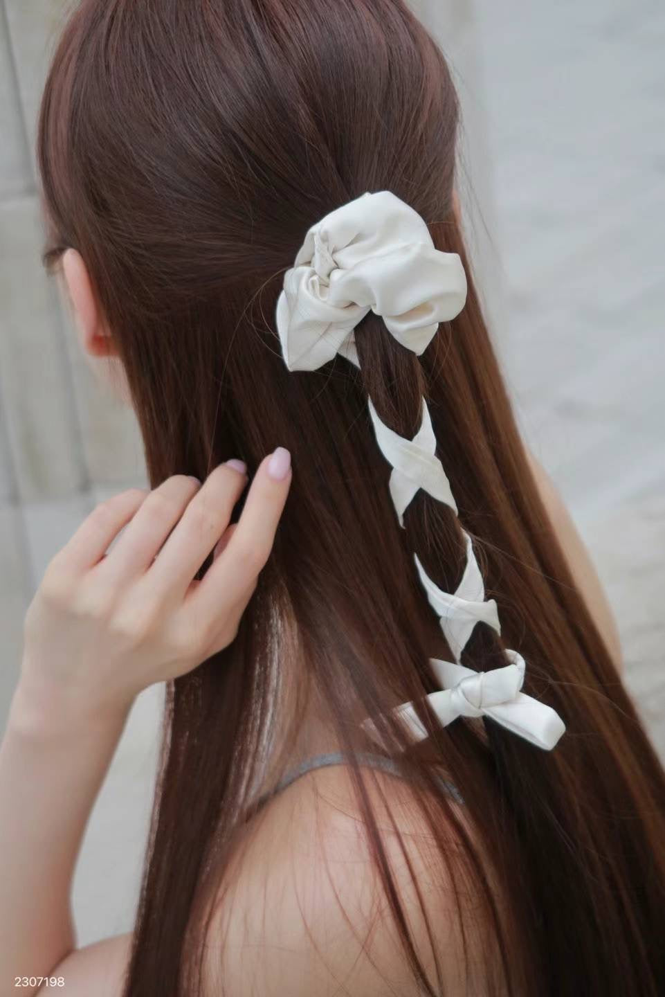 Thick Ribbon Bow Hair Tie