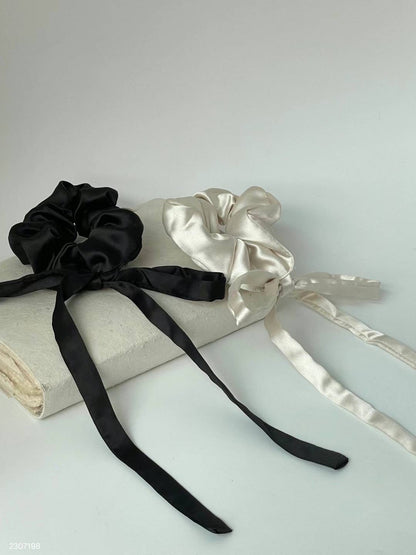 Thick Ribbon Bow Hair Tie