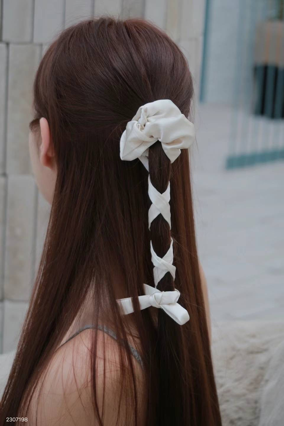 Thick Ribbon Bow Hair Tie