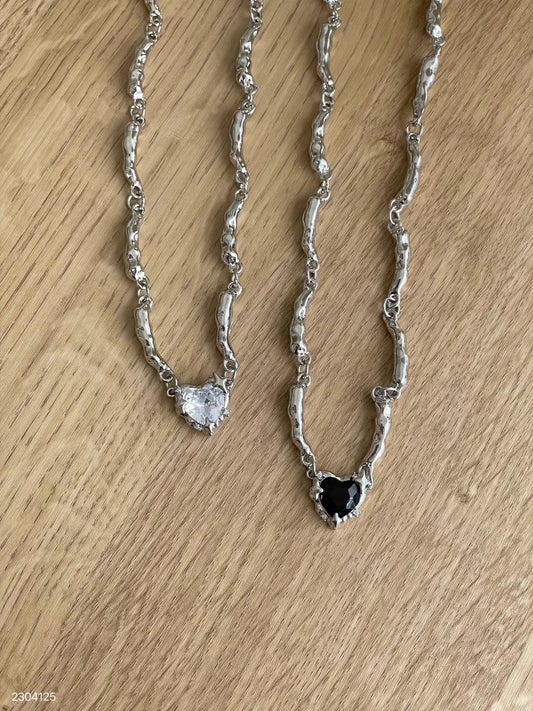 Bone Heart Necklace